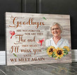 Memory Photo Gifts Personalized Remembrance Gifts Goodbye Are Not Forever - Personalized Sympathy Gifts - Spreadstore