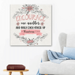 Encourage one another and build each other up 1 Thessalonians 5:11 canvas wall art