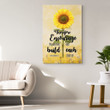 Encourage one another and build each other up canvas wall art