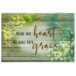 Tune my heart to sing thy grace canvas wall art