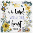 Trust in the Lord with all your heart Proverbs 3:5 Christian canvas wall art