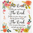Numbers 6:24-26 The Lord bless you and keep you Scripture wall art canvas