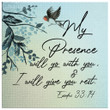 Exodus 33:14 My Presence will go with you and I will give you rest canvas wall art