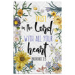 Trust in the Lord with all your heart Proverbs 3:5 Bible verse canvas wall art