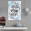 Do Not Be Afraid Keep On Speaking Do Not Be Silent - Acts 18:9 canvas wall art