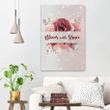 Bloom with grace canvas wall art