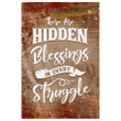 There are hidden blessings in every struggle canvas wall art