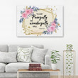 You are fearfully and wonderfully made Psalm 139:14 Christian wall art canvas print