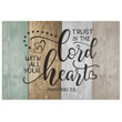 Trust in the Lord with all your heart Proverbs 3:5 Scripture wall art canvas