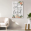 As for me and my house Joshua 24:15 Bible verses wall art canvas print