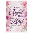 Make a joyful noise unto the Lord Psalm 100:1 KJV canvas wall art