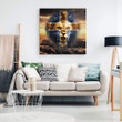 Scripture wall art: Fear not for Jesus the lion of Judah has triumphed canvas print
