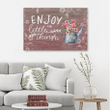 Enjoy the little things canvas wall art