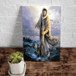 Christian Canvas, Jesus Save Me Wall Art, Lord Who Was Walking On Water Canvas, Easter Gift Ideas - spreadstores