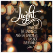 John 1:5 The light shines in the darkness Christian canvas wall art