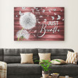 (Red) Just breathe canvas print - Christian wall art