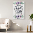 She is clothed in strength and dignity Proverbs 31:25 Bible verse canvas wall art