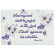Psalm 35:9 And my soul shall be joyful in the Lord... canvas wall art