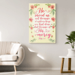 He saved us because of his mercy Titus 3:5 canvas wall art
