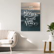 The Lord blesses his people with peace Psalm 29:11 canvas wall art