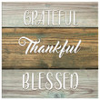 Grateful thankful blessed canvas wall art, Blessed wall decor