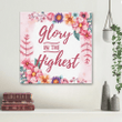 Glory in the highest canvas wall art