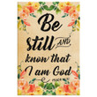 Bible verse wall art: Be still and know that I am God Psalm 46:10 canvas print