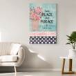 Seek peace and pursue it Psalm 34:14 canvas wall art