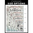 Bible verse wall art: Numbers 6:24-26 The Lord bless you and keep you canvas print