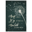 Accept what is let go of what was have faith Christian canvas wall art