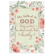 She talked to God daily and that is what made her lovely canvas wall art