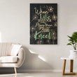 When Life Gives You More Than You Can Stand Kneel Canvas Wall Art