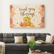 Count Your Blessings canvas wall art