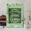 You are called by Jesus to be different Christian canvas wall art