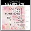 Proverbs 19:21 You can make many plans but... canvas wall art