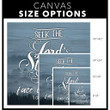 Seek the Lord and his strength 1 Chronicles 16:11 KJV Scripture canvas wall art