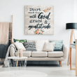 Start each day with God grace and gratitude canvas wall art
