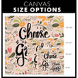 Choose to be grateful canvas wall art