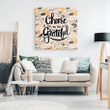 Choose to be grateful canvas wall art