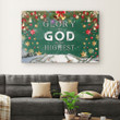 Christmas wall art: Glory to God in the highest Luke 2:14 canvas print