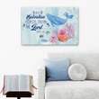 My salvation comes from the Lord Jonah 2:9 canvas wall art