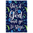 Give it to God and go to sleep Christian canvas wall art