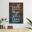 Faith makes all things possible Hope makes all things bright Wall art canvas