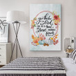 Bible verse wall art: Give thanks to the Lord Psalm 136:1 Thanksgiving canvas print