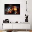 Jesus Lion Galaxy Canvas, Gift For Christian, Happy Easter Day, Christian Wall Art - Spreadstores