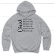 Christ beside before behind within beneath above me Christian hoodie - Gossvibes