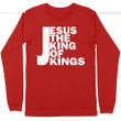 Jesus the King of Kings long sleeve t-shirt - Gossvibes