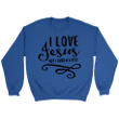 I Love Jesus but I cuss a little Christian sweatshirt - Gossvibes
