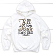 Fall for Jesus he never leaves leopard Christian hoodie - Autumn Thanksgiving gifts - Gossvibes