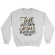 Fall for Jesus he never leaves leopard Christian sweatshirt - Autumn Thanksgiving gifts - Gossvibes